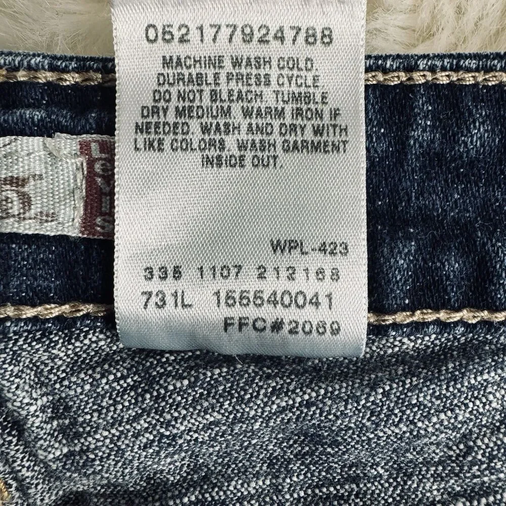 Y2K Levis 545 Low Bootcut Jeans 10/12 (32x30) Blue Denim Stretch Womens